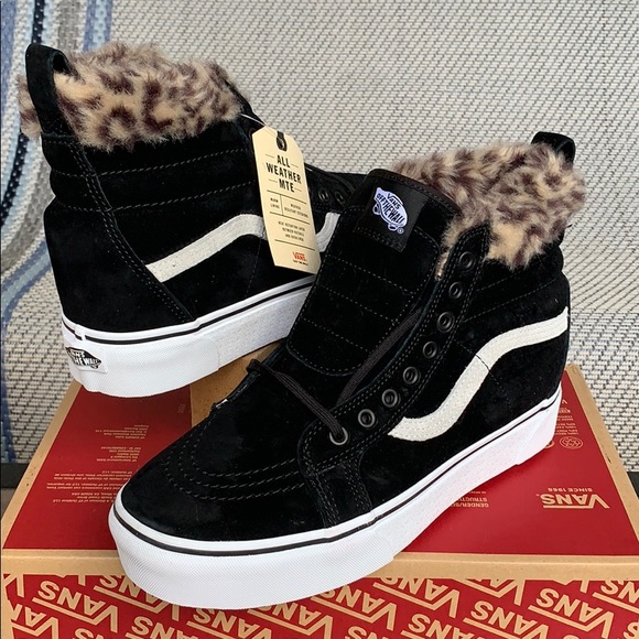 VANS SK8-Hi PLATFORM MTE BLACK/LEOPARD FUR MEN’s - Picture 5 of 16